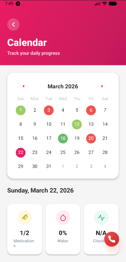 Calendar view