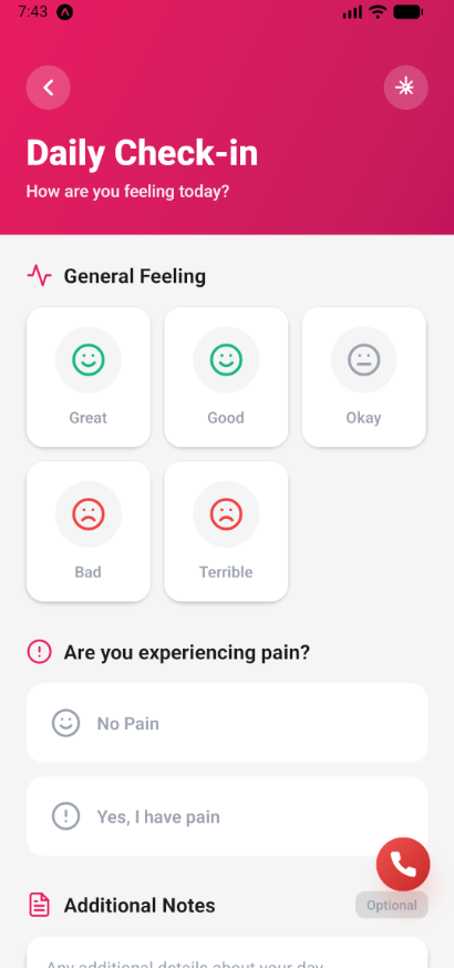 Check-in feeling